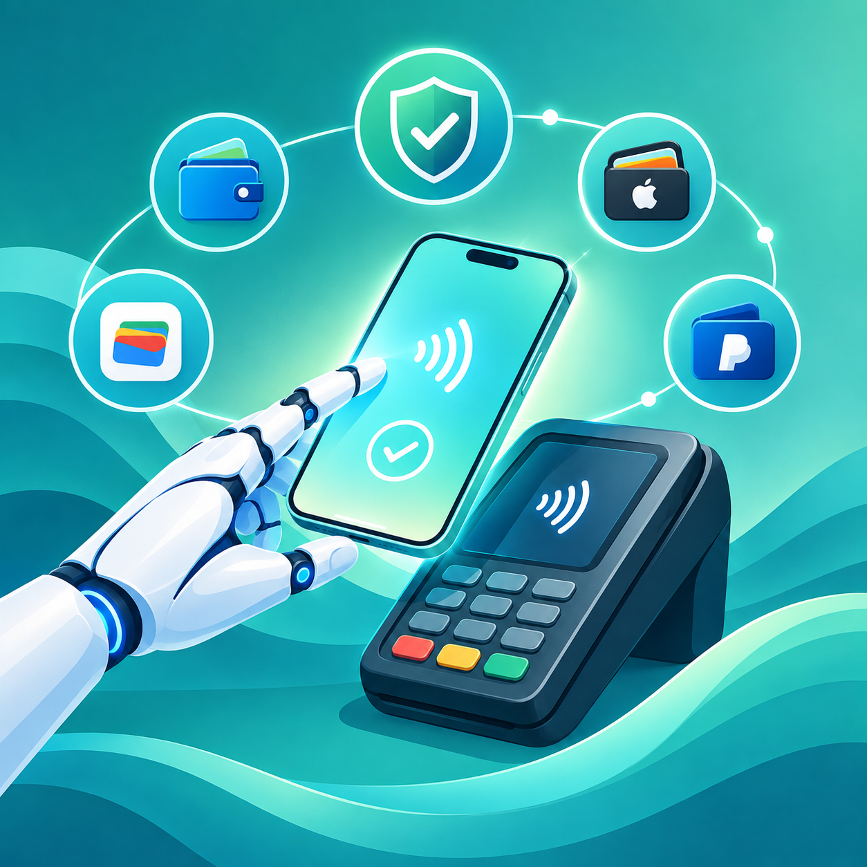 Minh họa giao thức Agentic Mobile Protocol của Ant International cho AI agent thanh toán qua ví điện tử